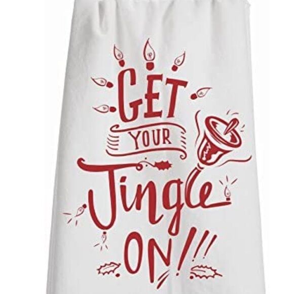 Primitives by Kathy Kitchen Towel Get Your Jingle On Christmas Linen Hom… - Picture 2 of 2